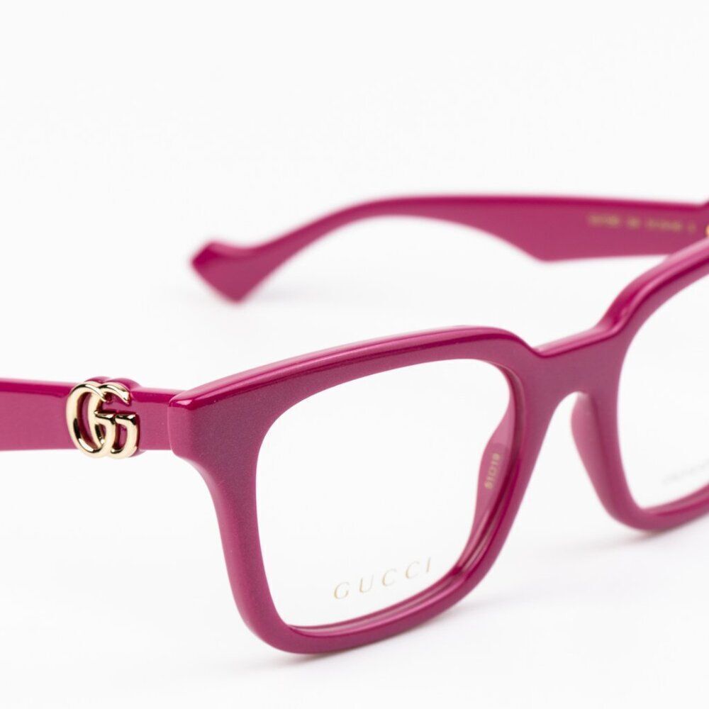NEW Gucci GG1728O 004 Red Pink Square Women Eyeglasses - Picture 5 of 10